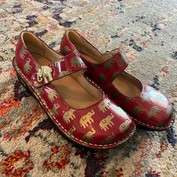 Alegria Paloma Golden Elephant Mary Jane size 39 8.5 university of Alabama - Picture 1 of 6